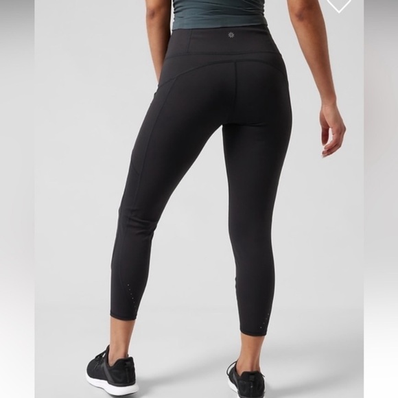 Athleta Rainier Unbrushed 7/8 Tight // Black - Picture 2 of 8